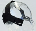 Preview: Kopfkappe mit Schlaufen groß schwarz  / 10 Stück