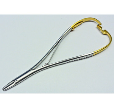 Nadelhalter Kocher gerade mit Hartmetall, 14 cm