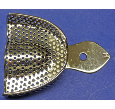 Abdrucklöffel Metall "Solide" perforiert Gr. M OK
