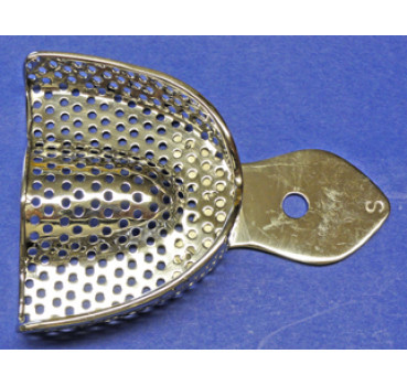 Abdrucklöffel Metall "Solide" perforiert Gr. S OK
