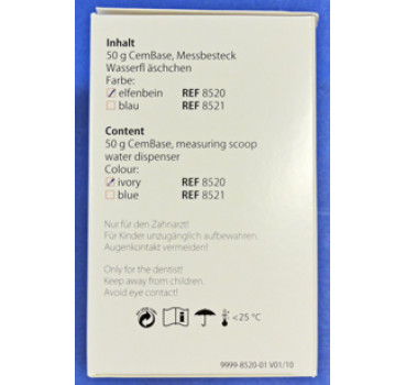 CemBase elfenbein 50 g Glasionomer-Zement