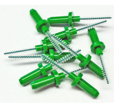 Interdentalbürsten 10 Stück medium - grün, zum Aufstecken