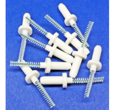 Interdentalbürsten 10 Stück small - weiß, zum Aufstecken
