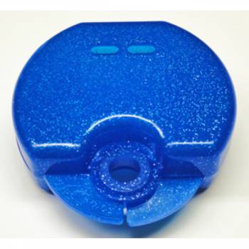 Retainer-Dosen 20mm uni, blau-glitter 