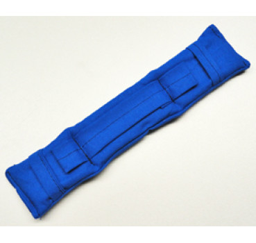 Nackenpolster mit Schlaufen blau uni 10 Stück