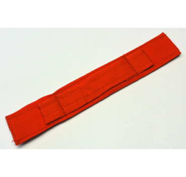 Nackenband ungepolstert rot mit Schlaufen, 10 Stk.