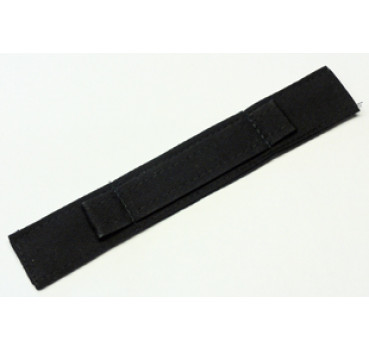 Nackenband ungepolstert schwarz mit Schlaufen, 10 Stk.