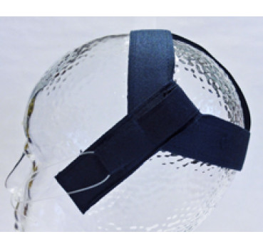 Kopfkappe mit Schlaufen klein blau  / 10 Stück