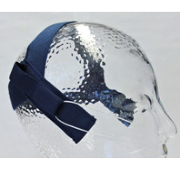 Kopfkappe mit Schlaufen klein blau  / 10 Stück