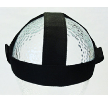 Kopfkappe mit Schlaufen klein schwarz ohne Clipse / 10 Stück