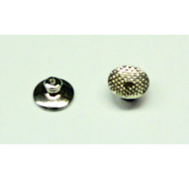 Buttons Metall gewölbte, eckige Basis, 10 Stück