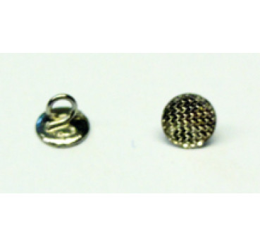 Traction-Hooks Metall (mit Schlaufe) flache Basis / 10 Stück