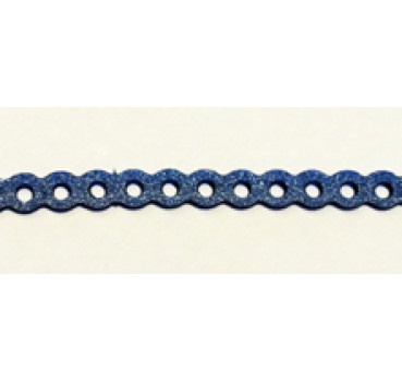 elastische Kette metallic-blau Gr. 0 4,5 m