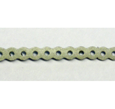 elastische Kette metallic-silber Gr. 0 4,5 m