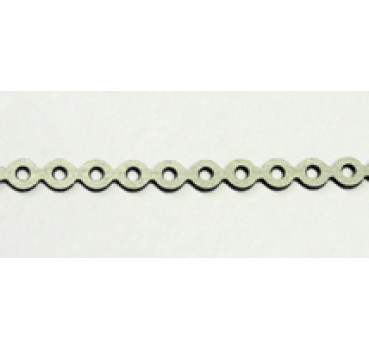 elastische Kette metallic-silber Gr. 1 4,5 m