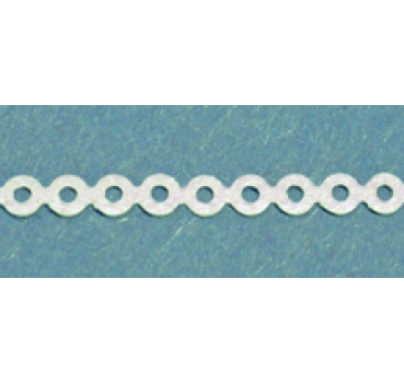 elastische Kette perlweiß Gr. 1 4,5 m
