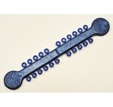 elastische Ligaturen Stick metallic blau 1012 Stück