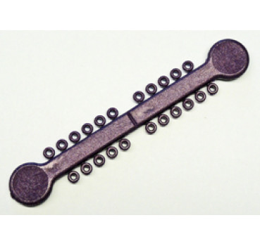 elastische Ligaturen Stick metallic lila 1012 Stück