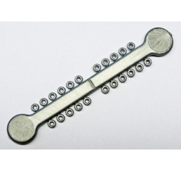 elastische Ligaturen Stick metallic silber 1012 Stück