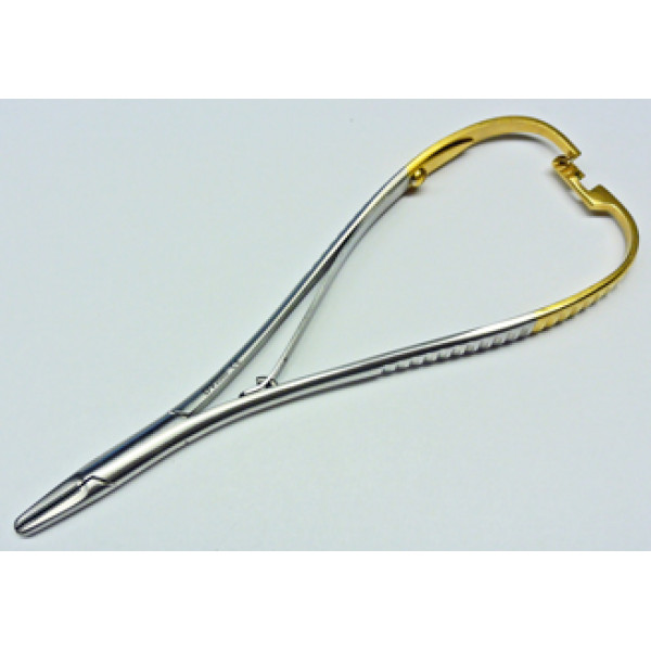 Nadelhalter Kocher gerade mit Hartmetall, 14 cm
