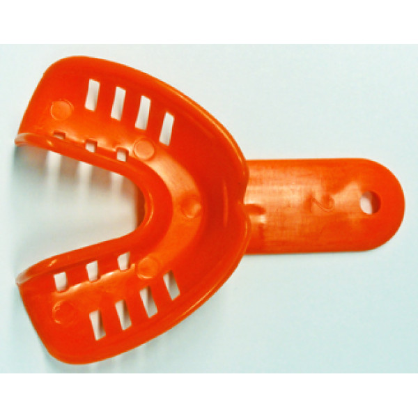 Abdrucklöffel Kunststoff perforiert Gr.2 UK - orange