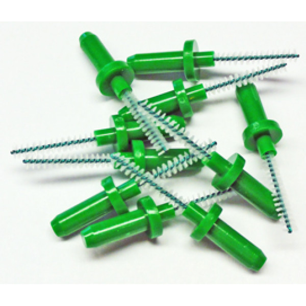 Interdentalbürsten 10 Stück medium - grün, zum Aufstecken