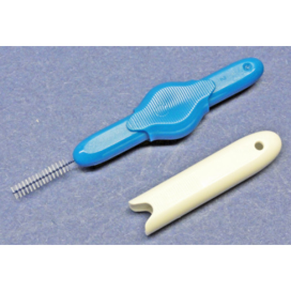 Interdentalbürsten blau 3,0 mm mit Verschlusskappe / 8 Stück