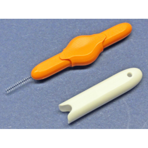 Interdentalbürsten orange 2,0 mm mit Verschlusskappe / 8 Stück