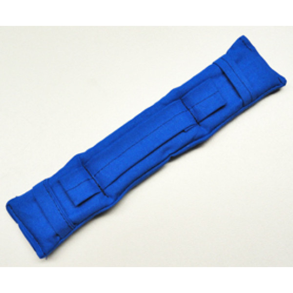 Nackenpolster mit Schlaufen blau uni 10 Stück
