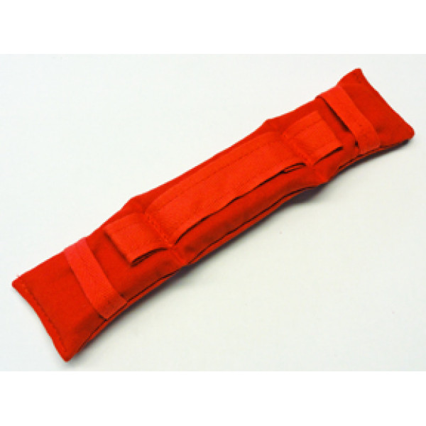 Nackenpolster mit Schlaufen rot uni 10 Stück