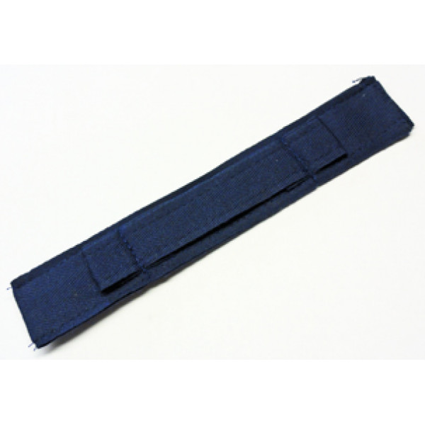 Nackenband ungepolstert blau  mit Schlaufen, 10 Stk.