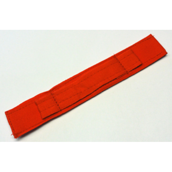Nackenband ungepolstert rot mit Schlaufen, 10 Stk.
