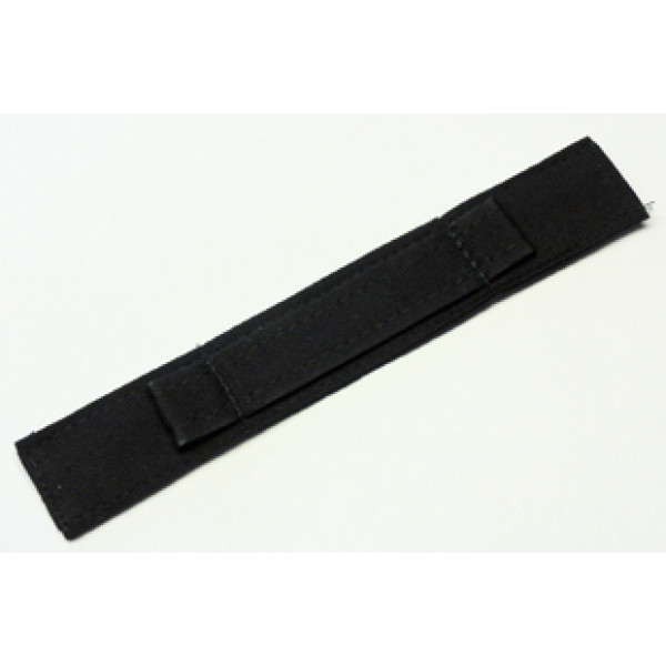 Nackenband ungepolstert schwarz mit Schlaufen, 10 Stk.