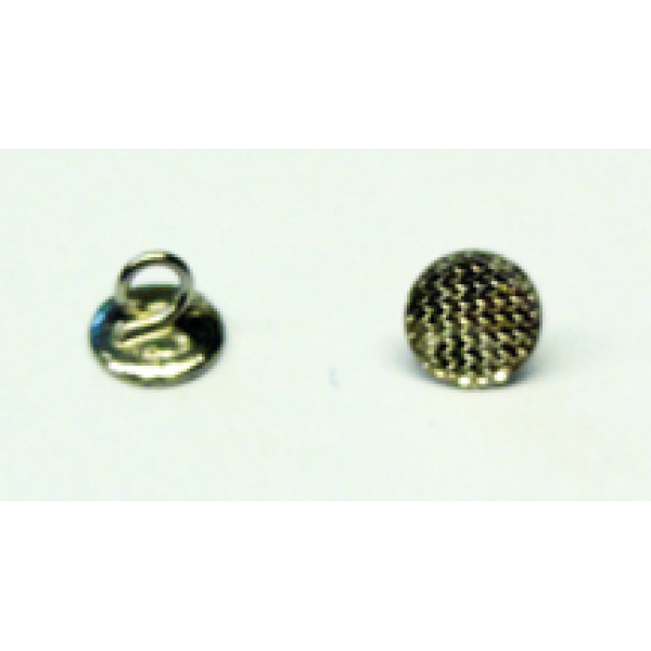 Traction-Hooks Metall (mit Schlaufe) flache Basis / 10 Stück