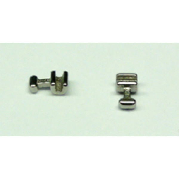 Häkchen gerade zum Aufklemmen lang offen 4 mm / 10 Stück