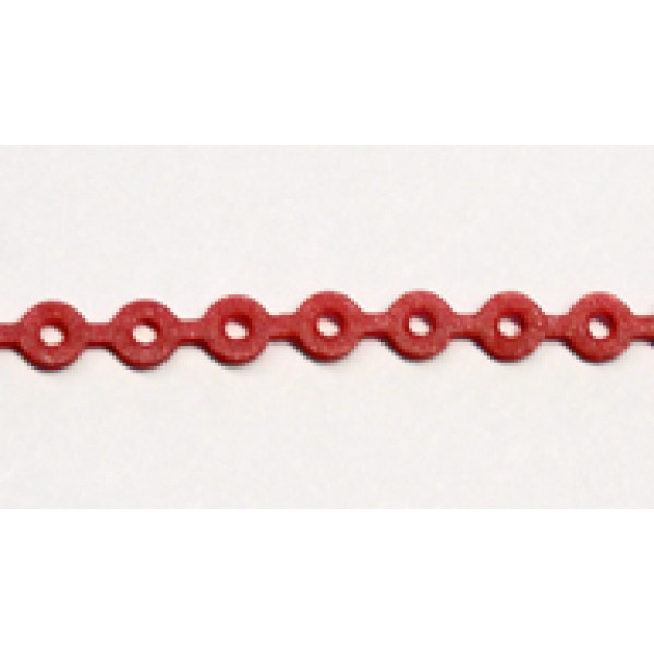 elastische Kette metallic-rot Gr. 2 4,5 m